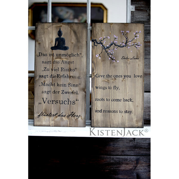 Holzbilder-Set "Buddha" – Bild 7