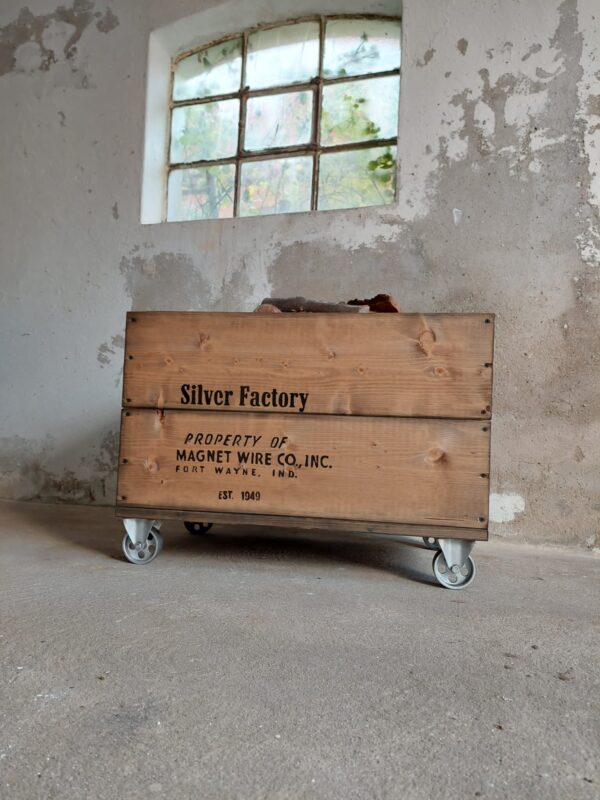 Kaminholzkiste "Silver Factory" – Bild 2
