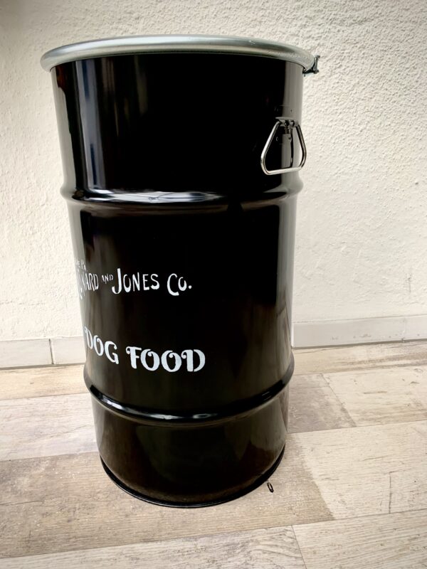 Tonne "Dog Food" schwarz – Bild 3