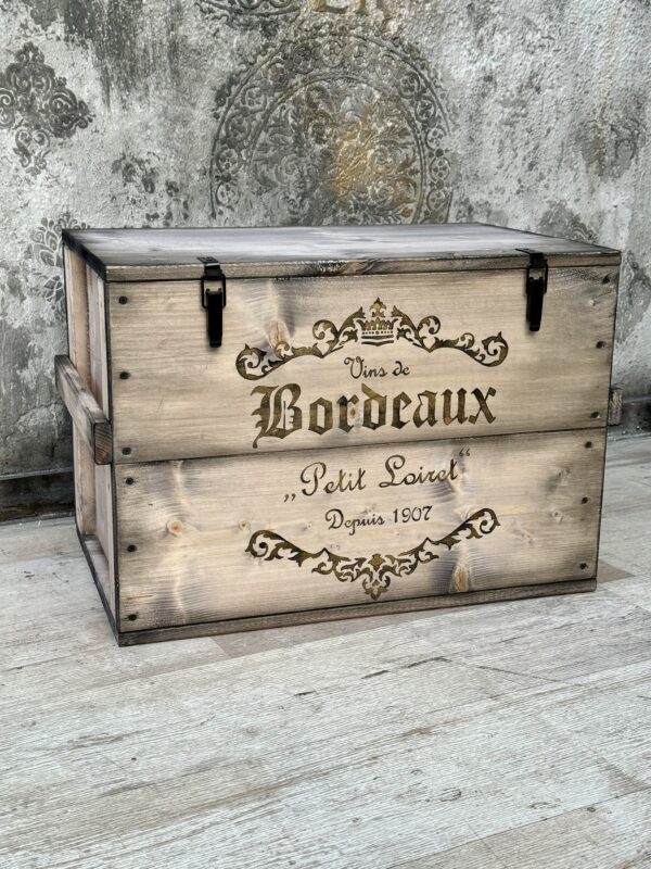 Kiste "Bordeaux" M -Gold Edition, grau