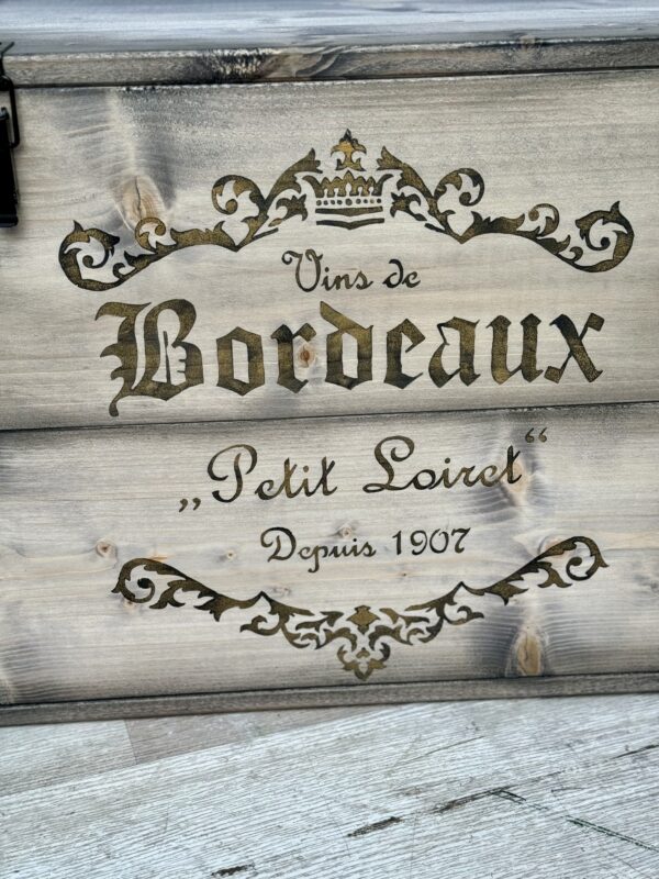 Kiste "Bordeaux" M -Gold Edition, grau – Bild 4