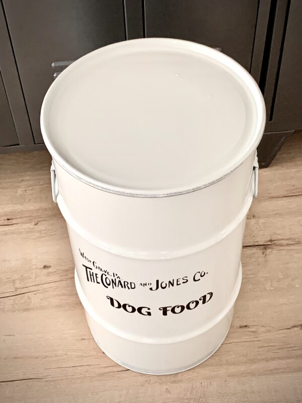 Tonne "Dog Food" weiß – Bild 3