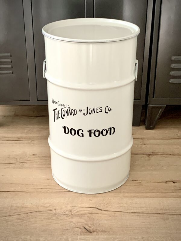Tonne "Dog Food" weiß – Bild 4