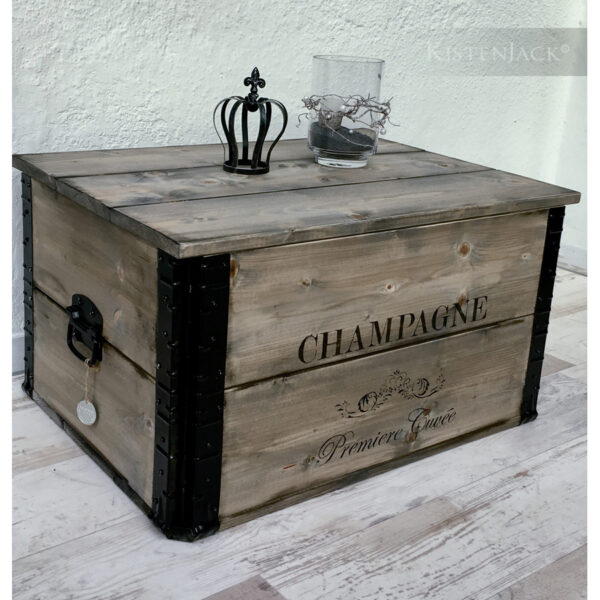 Kiste "Champagne" L, grau – Bild 4