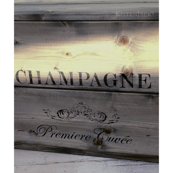 Kiste "Champagne" L, grau – Bild 2