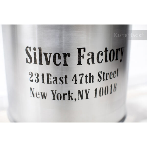 Tonne "Silver Factory" – Bild 2