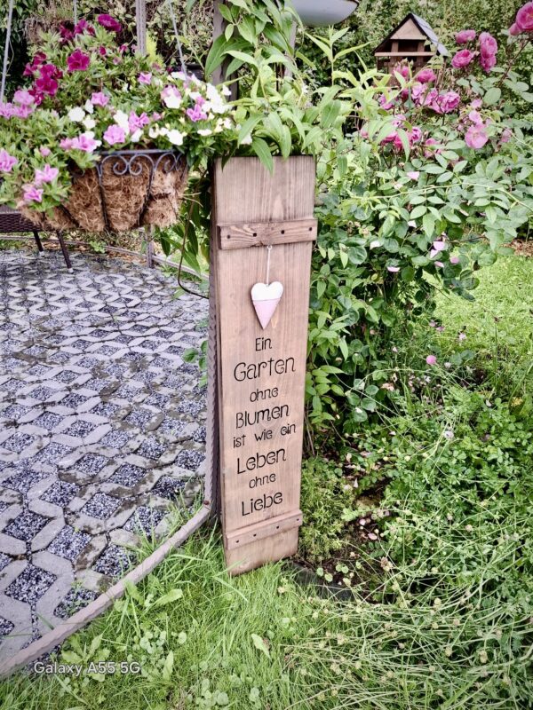 Dekobrett „Blumen" – Bild 4