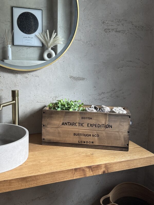 Holzkiste „Antartic “